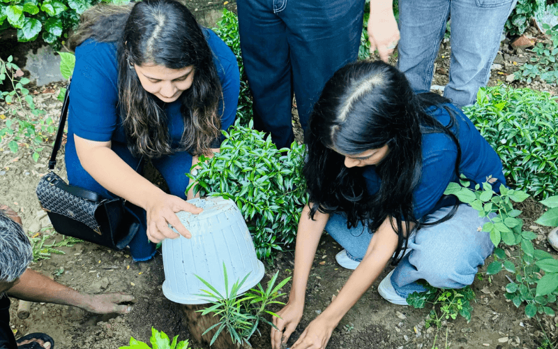 Volunteers supporting a community program